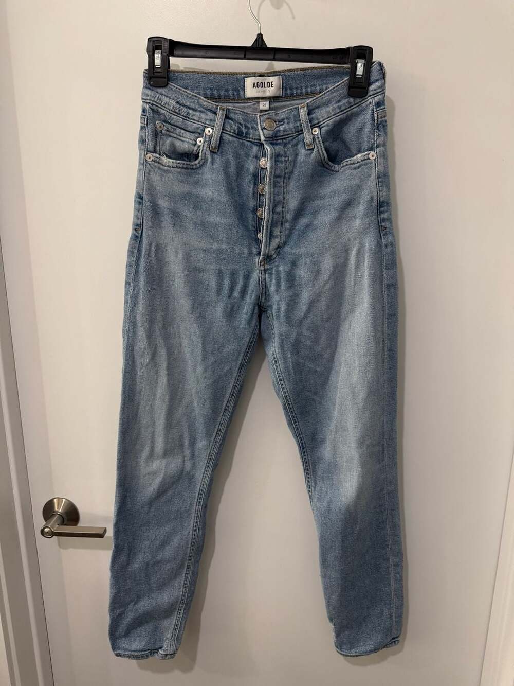 Agolde Jeans Womens 26 Nico High Rise Slim Stretch Button Fly Y2K